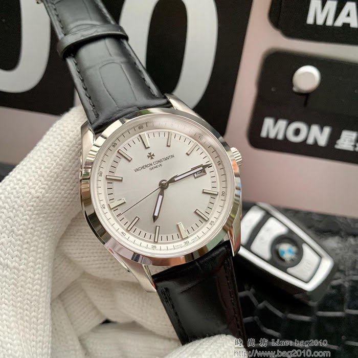江詩丹頓 Vacheron Constantin 傳承系列 8215西鐵城機械機芯 經典大三針 小牛皮錶帶 精選男士腕表  wssb3850